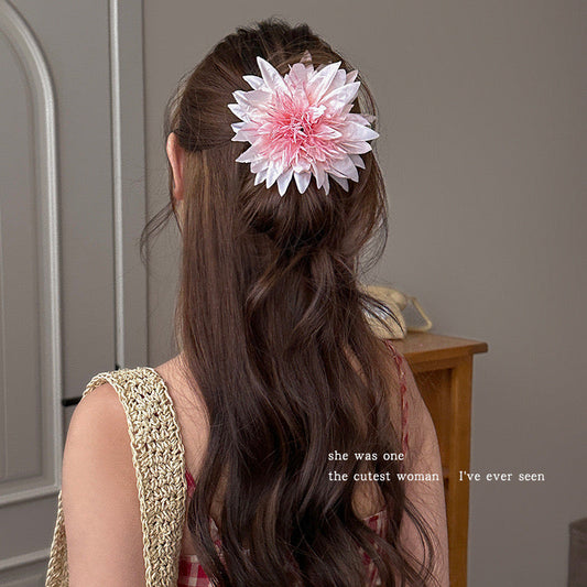 Rosy Whisper Floral Hair Clip