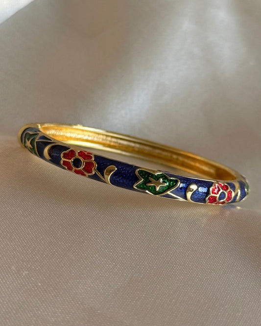 Nightshade Blossom Enamel Bracelet