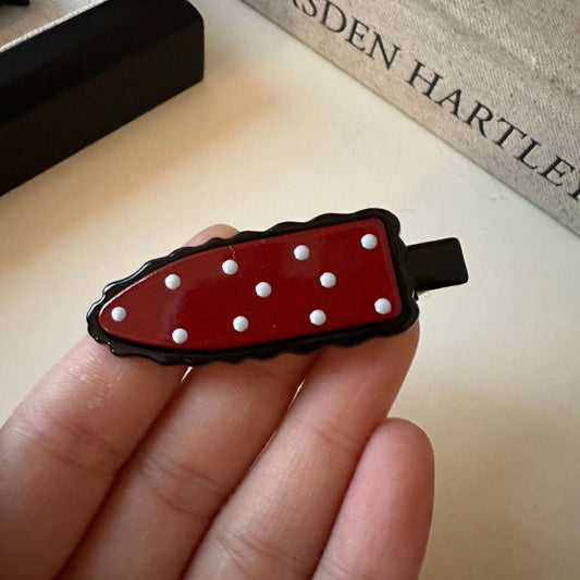 Sprinkled Scarlet Hair Clip