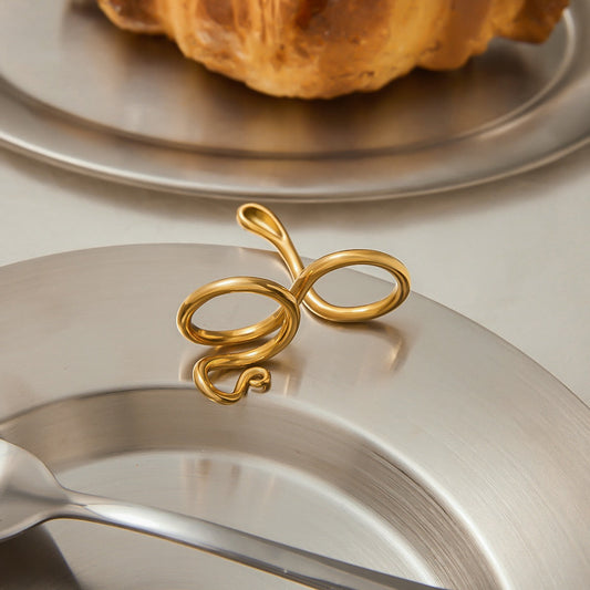 Claudia Gold Statement Ring