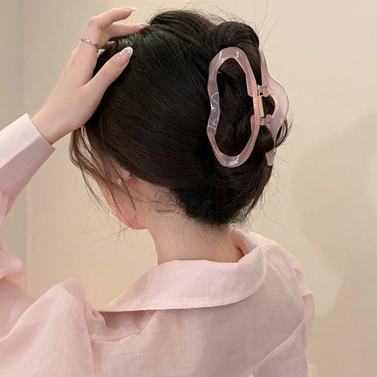 Candy-Pink Cloud Claw Clip