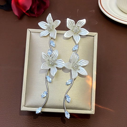 Delicate Daisy Drop Earrings