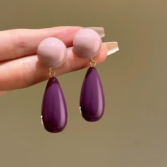 Purple Please! Dangling Earrings