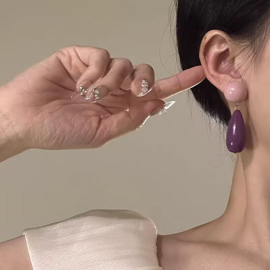 Purple Please! Dangling Earrings
