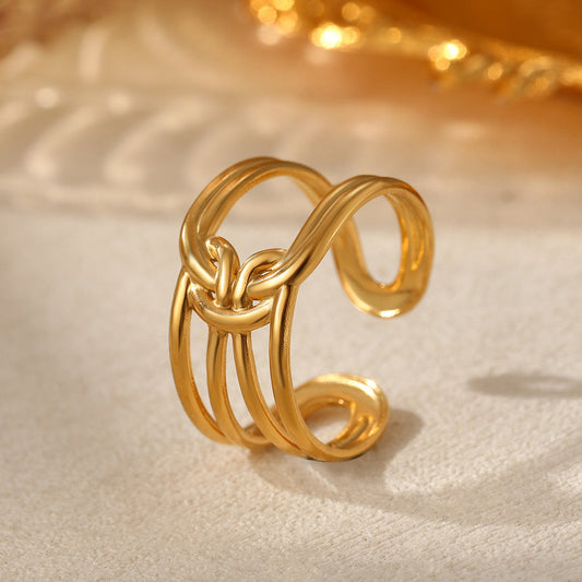 Twisted Harmony Minimalistic Ring