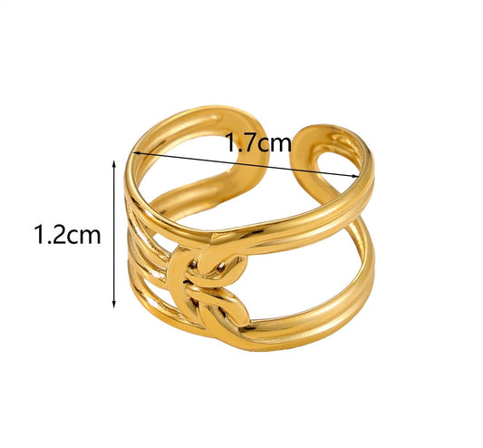 Twisted Harmony Minimalistic Ring