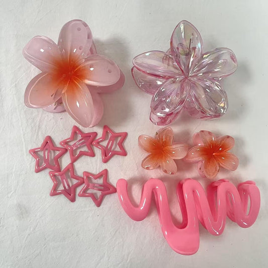 Pink-it Girly! Hair clip Combo
