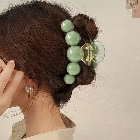 Pastel Matcha Bubble Claw Clip