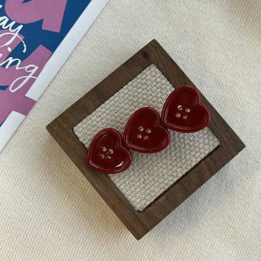 Love me more Heart Hair Clip