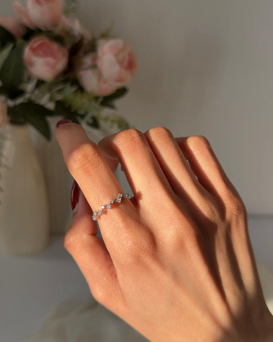 Dainty Garland Rhinestone Ring