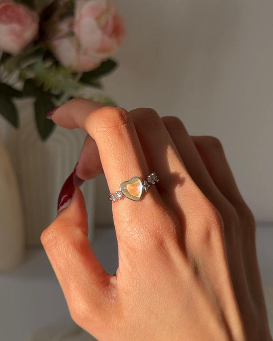 Love-bound Heart Ring