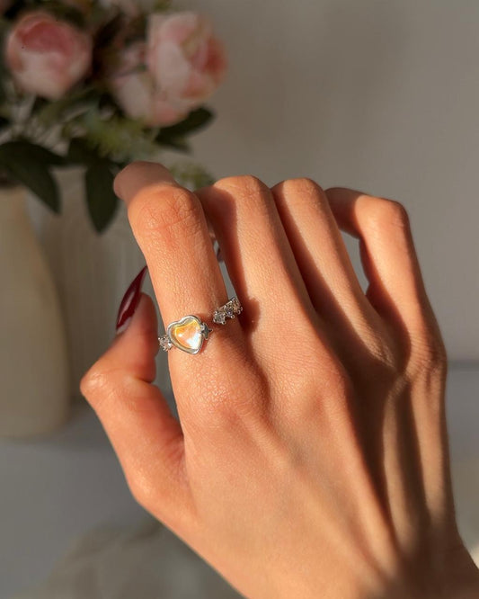 Love-bound Heart Ring