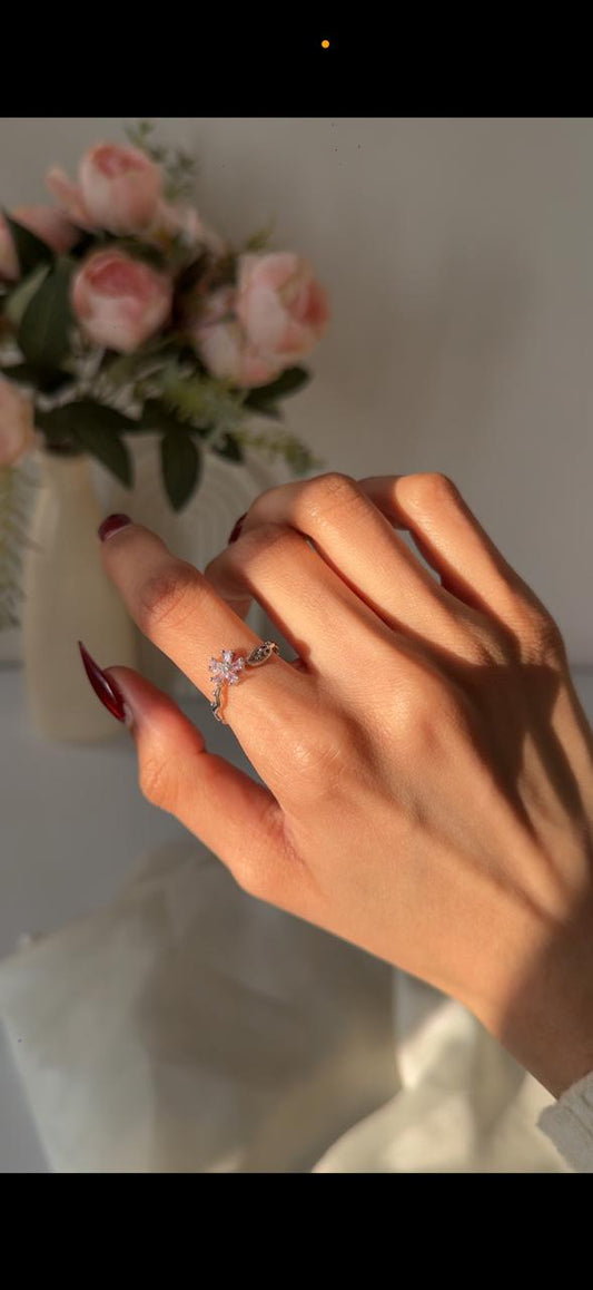 Shimmering Blush Ring