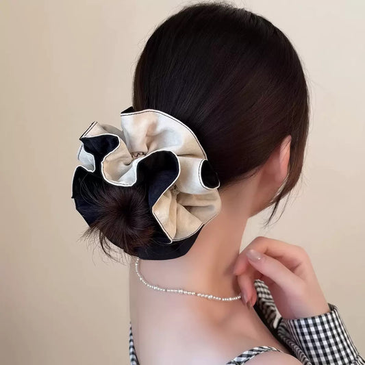 Sylvie Contrasting Scrunchie