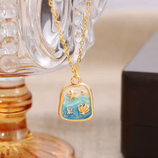 Aqua Ombre Necklace