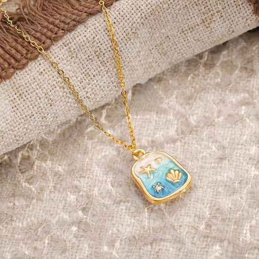 Aqua Ombre Necklace