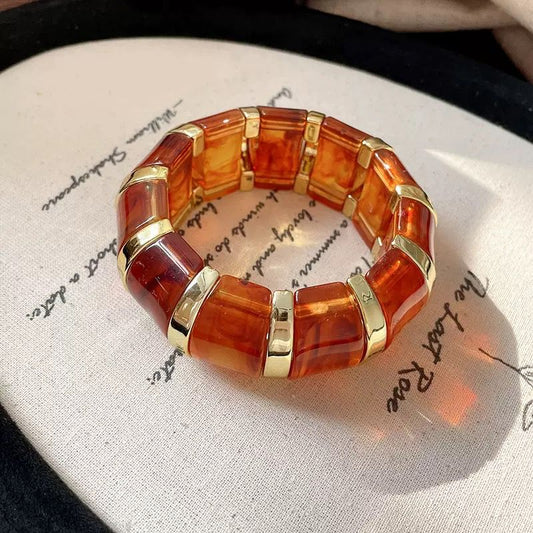 Y2k Espresso Acrylic Bangle