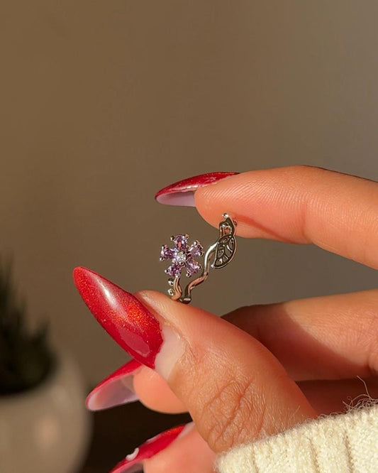 Soft-romance Flower Ring