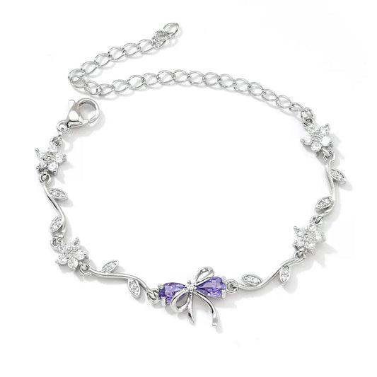 Royal Rhinestone Purple Bracelet