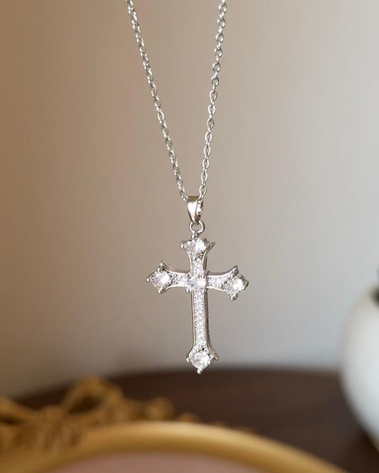 : Blingy-Faith Cross Necklace