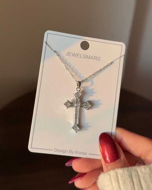 : Blingy-Faith Cross Necklace
