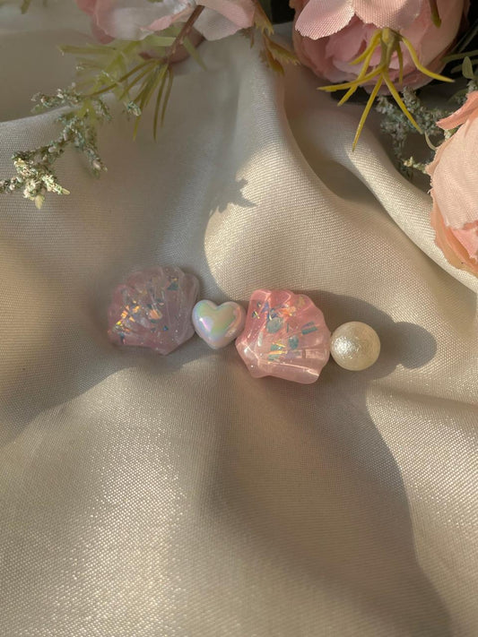 Mauve Mermaid Hair Clip