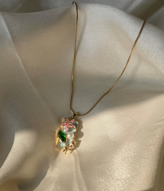Blushing Lily Vintage Necklace