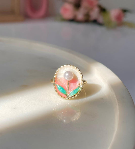 Bloom of Pearl Ring