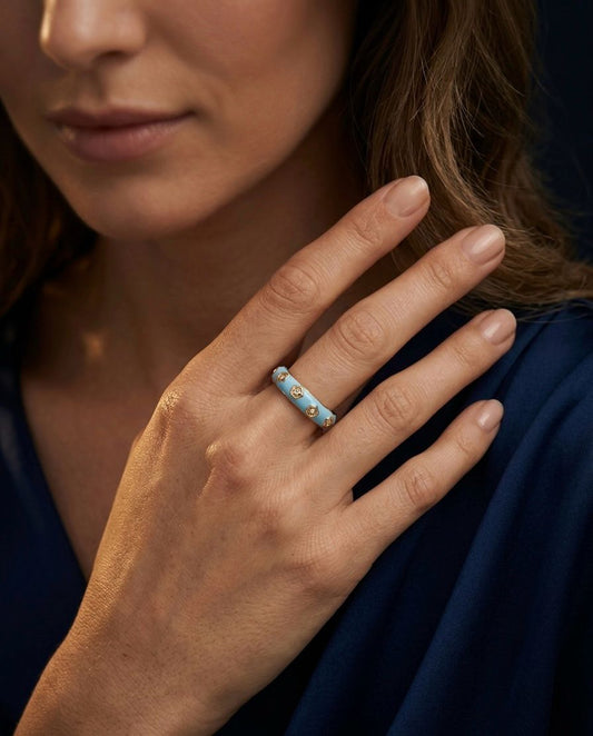 Blue Rose Empress Ring