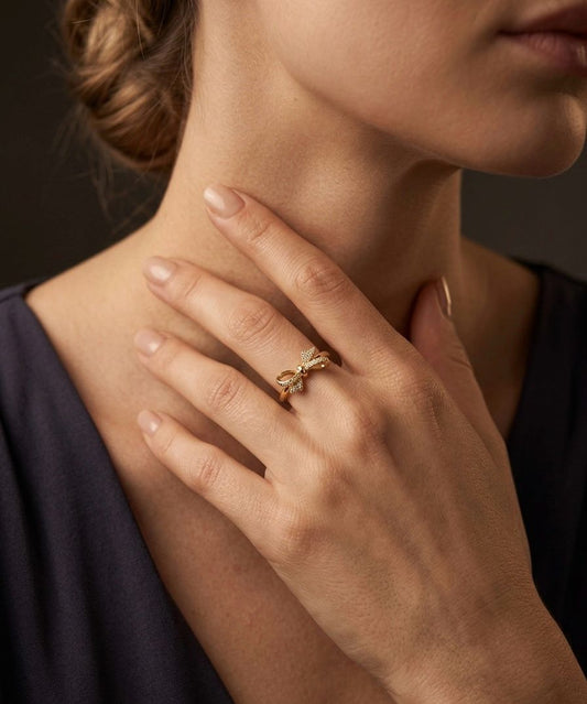Delicate Baby Bow Ring