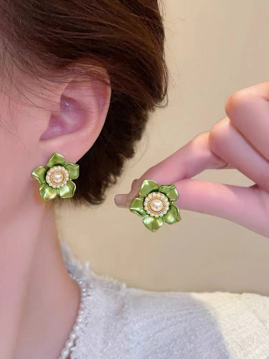 Garden Fairy Pearl Earrings