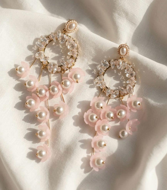 Blushed Dewdrops Dreamy Earrings