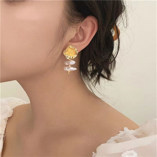 Baroque Pearly Floret Earrings