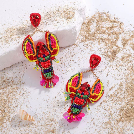 Lagoon Lobster Earrings