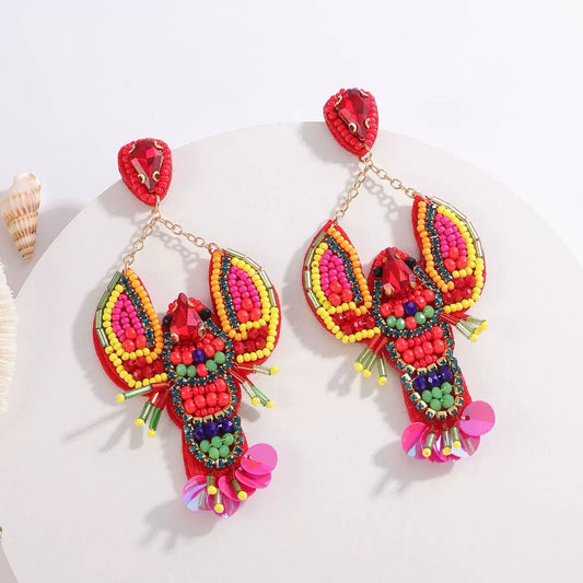 Lagoon Lobster Earrings