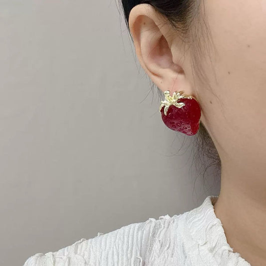 Sweet Tooth Strawberry Earrings