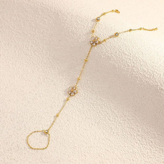 Girlhood Glow Flower Hand Chain