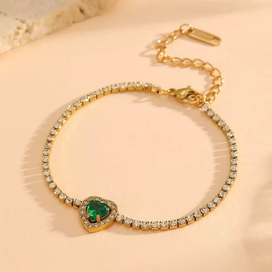 Jade Stardom Rhinestone Bracelet