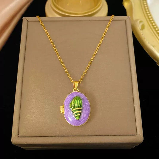 Rare Shell Locket Necklace