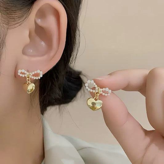 Heart of Fairy Bow Earrings