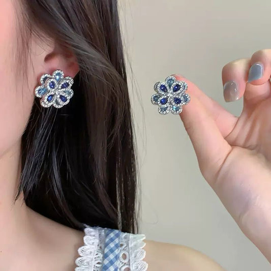 Ethereal Coded Flower Earrings