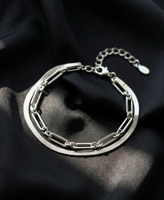 Silver Fever Chunky Bracelet