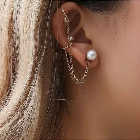 Angelic Threader Pearl Ear-Cuffs (1 pcs )