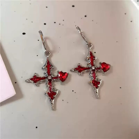 Sacred Heart Grunge earrings
