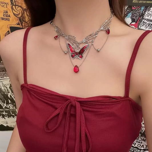 Crimson Monarch Devotion necklace
