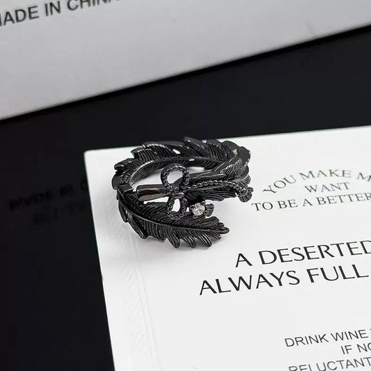 Shadow Plume Ring