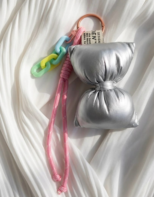 Metallic Pillow Bow Charm