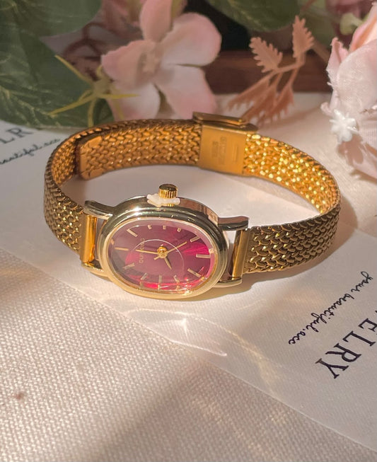 Crimson Muse Oval Watch