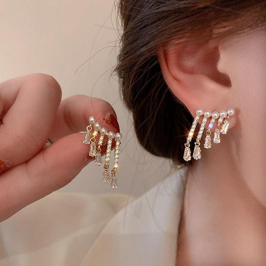 Crystal Raindrops Earrings