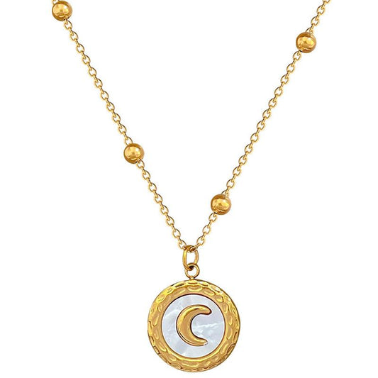 Moon Necklace (stainless steel)